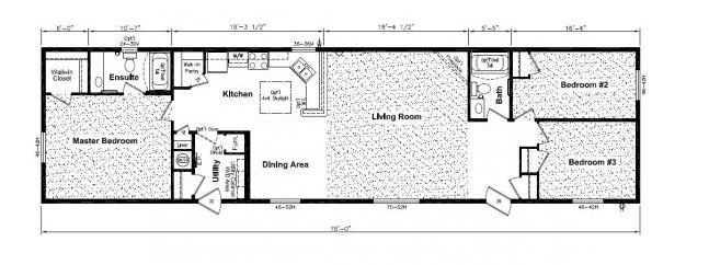 Floor plan for stand Western Canadian Modular Homes