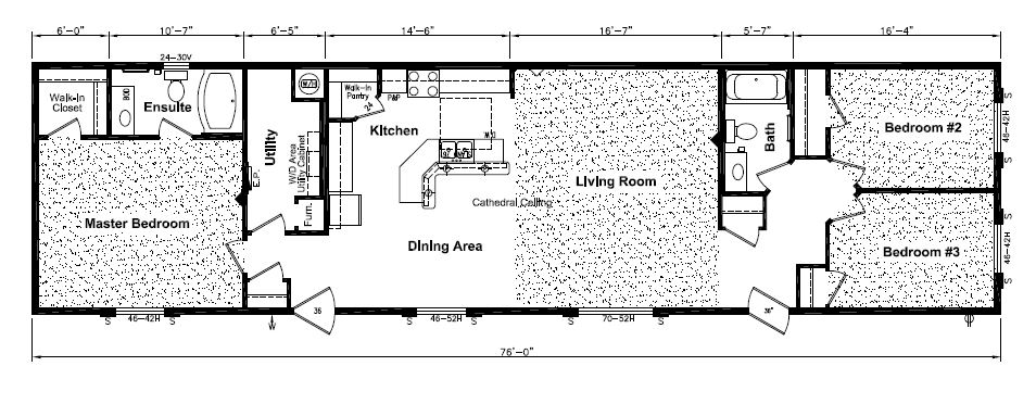 Floor plan for stand Western Canadian Modular Homes