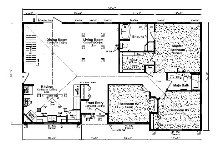 Floor plan for handouts Western Canadian Modular Homes